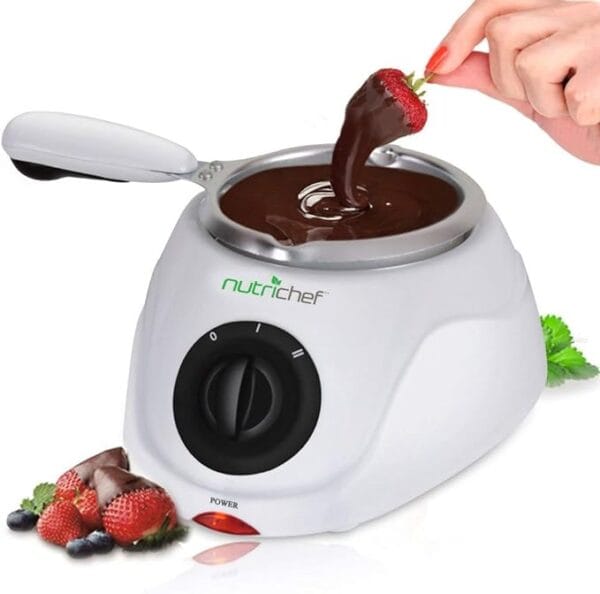 electric fondue pot for dark chocolate fondue