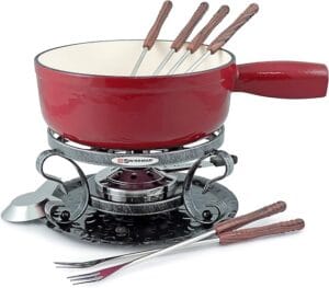 Swissmar KF-66517 Lugano Fondue Set 9-Piece