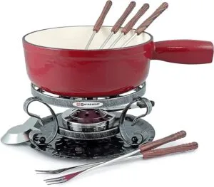 Swissmar KF-66517 Lugano Fondue Set 9-Piece